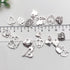WOCRAFT 100 pcs Mix Antique Silver Heart Beads Charms for Jewelry Making Valentine's Day Wedding Heart Charms (M602-Charms)...