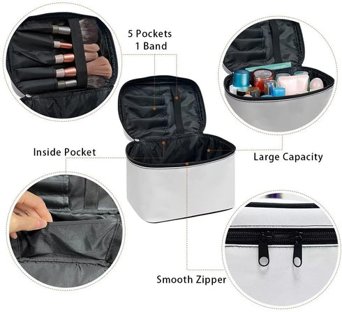 Strawberry Koala Toiletry Bag Makeup Bag Pouch Cosmetic Bag Toiletry Bag Desk Cosmetics Pouch Storage with Strap...