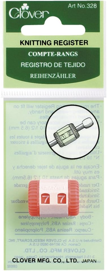 Clover Knitting Register Red 5" Height X 2" Length X 0.8" Width...