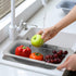 Collapsible Sink Colanders and Strainers Basket Over the Sink Colander Collapsible Colander Extendable Plastic Fruit Vegetable Strainer Drainer Ba...
