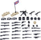 Weapons Pack Military Weapons Accessories WWII Soldier Model Toys Military Equipment Battle Blocks Bricks Children's Toys, Compatible with Mini Fi...