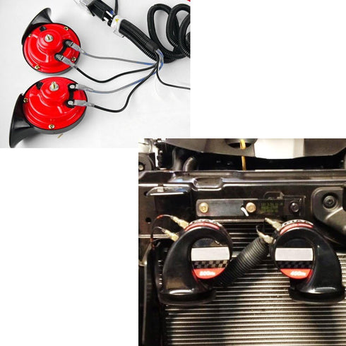 iJDMTOY 12V Horn Wiring Harness Relay Kit Compatible with Car Truck Grille Mount Blast Tone Horns (Actual Horn Not Included)...