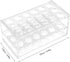 17mm Test Tube Rack with 18 Holes - Durable Transparent Centrifuge Tube Holder for 10ml and 15ml Test Tubes...