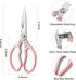 Kitchen Scissors, Heavy Duty Sharp Kitchen Shears Dishwasher Safe, Kitchen Accessories Cooking Shears for Kitchen Meat Chicken Fish Poultry Herb B...