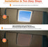 RV Roof Vent Skylight Insulator Window Cover, Sun Blackout Fabric for Camper (16 x 16 inch)- Brown...