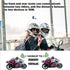eECO-FLYING Motorcycle Bluetooth Headset,1000m Intercom Motorcycle Helmet Headset with CVC Noise Cancellation IPX6 Waterproof 2 Riders Motorbike I...