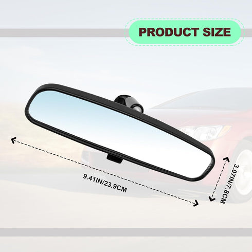Interior Rear View Mirror Compatible with Honda 1998-2013 Accord, 2006-2011 Civic, 2000-2004 Odyssey, 2002-2008 Pilot Insight CR-Z, 2006-2011 CSX,...