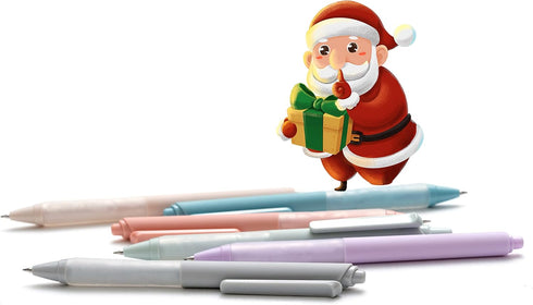 Linbsunne Ballpoint Pens Medium Point 1mm Black Pen with Super Soft Grip Ball Point Pen for Men Women Retractable Pens (6-pack)...