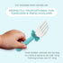 Grabease Toddler Silverware Set Forks Spoons and Knives Set Toddler Utensils Feeding Supplies, BPA and Phthalates-Free, Dishwasher Safe, Teal...