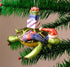 Cape Shore Sea Turtle Christmas Ornament Wearing a Santa Hat and Scarf, Carrying Presents on His Back, 6-inches, Ceramic, Multicolor...