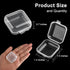 60 Pieces Mini Plastic Jewelry Box Clear Storage Box Small Storage Containers with Hinged Lids for Beads Jewelry Earrings Chains Earplugs Craft, 1...