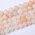 46PCS 8mm Natural Pink Aventurine Gemstone Beads Round Loose Spacer Stone Beads for Jewelry Making DIY Bracelet Necklace Materials 15"...