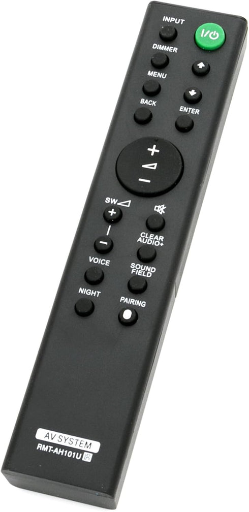 RMT-AH101U Replaced Remote fit for Sony Sound Bar HT-CT380 HT-CT780 HT-CT381 HTCT380 HTCT780 HTCT381 SA-CT380 SA-WCT380 RMT-AH101J SA-WCT780 SA-CT...