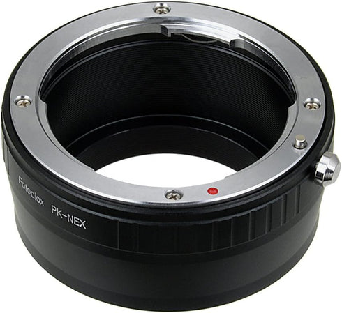 Fotodiox Lens Mount Adapter- PK-NEX, Pentax K/PK Lens to Sony Alpha Nex E-mount Camera Adapter, fit Sony NEX 3, Nex 5, NEX-VG10...