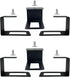 Pmsanzay (6) Laptop securely Under Desk, Laptop Holder Laptop Organizer Rack Storage Shelf, with Screws,Easy to Install, for Keyboard, Routers, Mo...