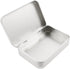 Vagocom 2Pcs Mini Containers with Lids, 3.4x2.3x0.7inch / 8.7x6x1.8cm Empty Metal Hinged Box for Storing Jewelry, Crafts, Sewing Supplies and Othe...