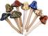 Accessories 8PCS Ceramic Mushroom Garden Pot Decoration Mushroom Figurine Indoor and Outdoor Flowerpot Decoration Lawn Tree Ornaments Pottery...