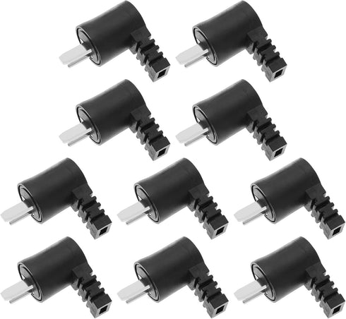 10Pcs 2 Pin Din Male 90 Degree Speaker Plug Right Angle Speaker Plug Accessories for Amplifiers Loudspeakers DVD Player Computer......