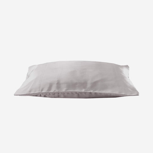 Lilysilk 19 Momme 100% Mulberry Silk Pillowcase Travel Size, Silvergray, 12" x 16"...