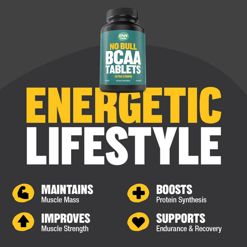 BCAA Tablets 1000 mg - Branched Chain Amino Acids Supplement for Muscle Recovery & Energy - Pre or Post Workout BCAAs for Men & Women - 120 Pills ...