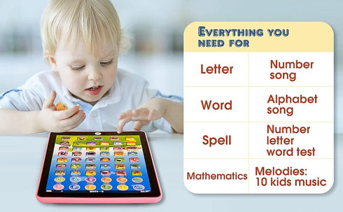 Kids Tablet -Learning Pad,with 6 Games to Learn Music/Words/Learning Letters / Alphabet,Education Tablet for Kids for Boys & Girls 3 Years Up…...