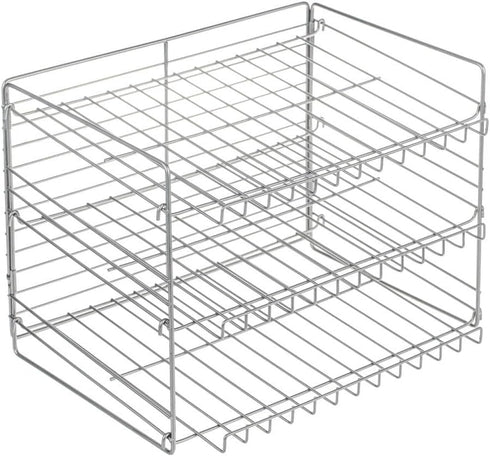 Iron Wire Stackable Can Rack Organizer Chrome...