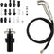 Houtingmann Kitchen Side Sprayer with Hose and Holder - Sprayer with 17 Adapters, Brushed Nickel...
