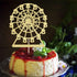 Golden Paper Ferris Wheel Cake BirthdaParty Decoration Celebrations for Boys and Girls...