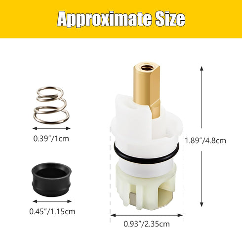 RP25513 faucet stem assembly, Replacement Kit for Delta two handle faucet repair kit, Includes RP4993 Seats and Springs, 2 Pack...