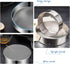 2 Pack Flour Sifter,Stainless Steel Fine Mesh Strainers Flour Sieve,60 Mesh Round Sifter for Baking Cake Bread (6-Inch and 8-Inch)...