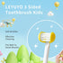 3 Sided Toothbrush Kids, Soft Bristles Toddler Toothbrush, Autism Toothbrush, 360° Oral Teeth Cleaning, Ages 2+...