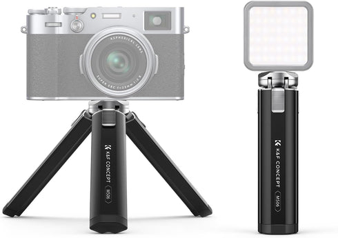 K&F Concept Mini Projector Camera Metal Tripod, 1/4" Screw Desktop Stand, 2-Level Height Adjustment - Load up to 44lbs, MS06...
