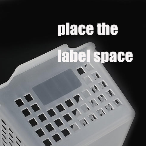 Large Plastic Storage Organization Bins Basket, Set of 3, Clear...