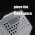 Large Plastic Storage Organization Bins Basket, Set of 3, Clear...