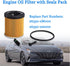 26350-2M000 Engine Oil Filter with Seals Pack Compatible with Hyundai Accent 2020-2022, Hyundai Elantra 2021-2022, Kia K5 2021-2020, Kia Rio 2021-...
