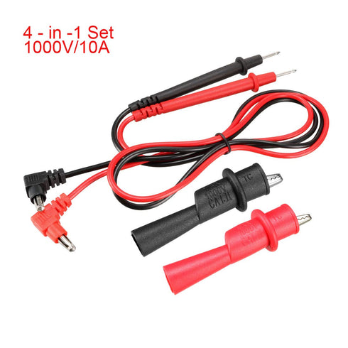 uxcell Test Leads, Digital Multimeter Probes Tester Electric Test Probe with Alligator Clips 10A 1000V 4-in-1 Set...