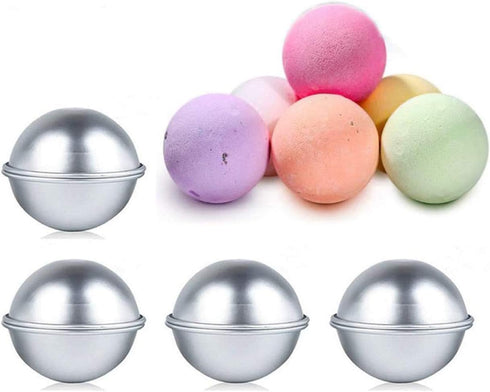 Bloss Bath Bomb Molds 1.8 Inches 4 Set, Bath Bomb Mold DIY, Metal Bath Bomb Press, Bath Bomb Making Kit for Gifts & Crafting Your Own Fizzles....