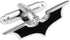 Black Bat Mark Cufflinks Men's Cufflinks for Groom Wedding Dress...