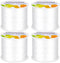 PAXCOO 4 Rolls Elastic String for Bracelets, Stretch Magic Elastic String Bead Cord Jewelry Thread for Bracelet, Necklaces, Clay Beads, Pony Beads...