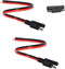 SAE Connector, 12AWG SAE Single Plug DC Quick Disconnect Power Extension Cable with Polarity Reverse Adapter for Motorcycles, Solar Panels, Cars, ...