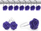 12 PCS Home Fashion Decorative Anti Rust Shower Curtain Hooks Rose Design Shower Curtain Rings Hooks (Purple)...