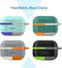KMMIN Waterproof Case for AirPods Pro 1st & 2nd Generation, Premium Silicone Protective Case for AirPods Pro, Wireless Charging, Shockproof, Carab...