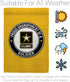 Breeze Decor Proud Grandparent Soldier Garden Flag Armed Forces Army Rangers United State American Military Veteran Retire Official House Decorati...