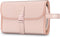 Fintie Portable Toiletry Cosmetic Travel Bag, Large Water Resistant Hanging Makeup Organizer Storage Pouch Case for Women Girls, Pink...
