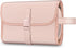 Fintie Portable Toiletry Cosmetic Travel Bag, Large Water Resistant Hanging Makeup Organizer Storage Pouch Case for Women Girls, Pink...