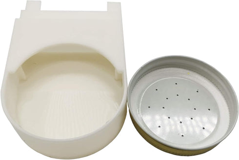 TIHOOD 4 Pack Entrance Feeder Beehive Feeder with Lids Bee Feeder for Beehives Fits Most Small Mouth Canning Feeder and Waterer...