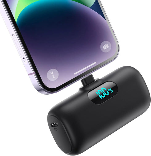 Small Portable Charger for iPhone,Upgraded 5000mAh PD Fast Charging Power Bank,Mini Battery Pack Backup Charger Compatible with iPhone 14/14 Pro M...