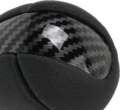 muge racing Gear Shift Knob Carbon Fiber Leather for Most Lexus ES300 GS430 IS250 LX470 RX450h Toyota Crown Corolla Camry Rav4 Prado 4Runner Highl...
