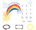 Sunshine Baby Monthly Milestone Blanket for Baby Boy and Girl, Rainbow Month Blanket for Baby Pictures Personalized, Includes Wreath and Frame Lar...