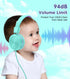 Kids Headphones, Toddler Headphones with Safe Volume Limiter 94dB, Wired School Headphones for Kid with Adjustable and Flexible Design for Boys an...